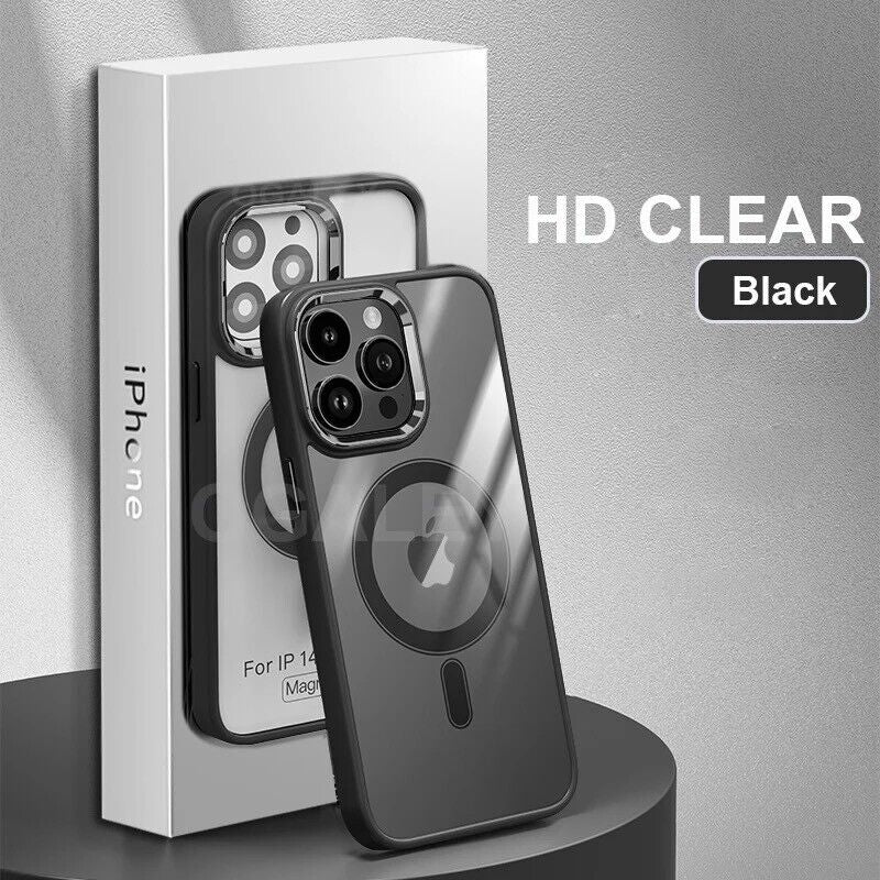 Case for Iphone 15 14 13 12 Pro Max plus Shockproof Magnetic Silicone Back Cover