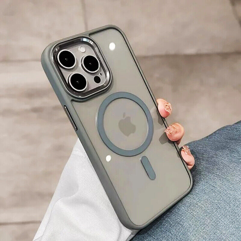 Case for Iphone 15 14 13 12 Pro Max plus Shockproof Magnetic Silicone Back Cover