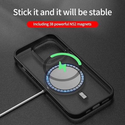 Case for Iphone 15 14 13 12 Pro Max plus Shockproof Magnetic Silicone Back Cover