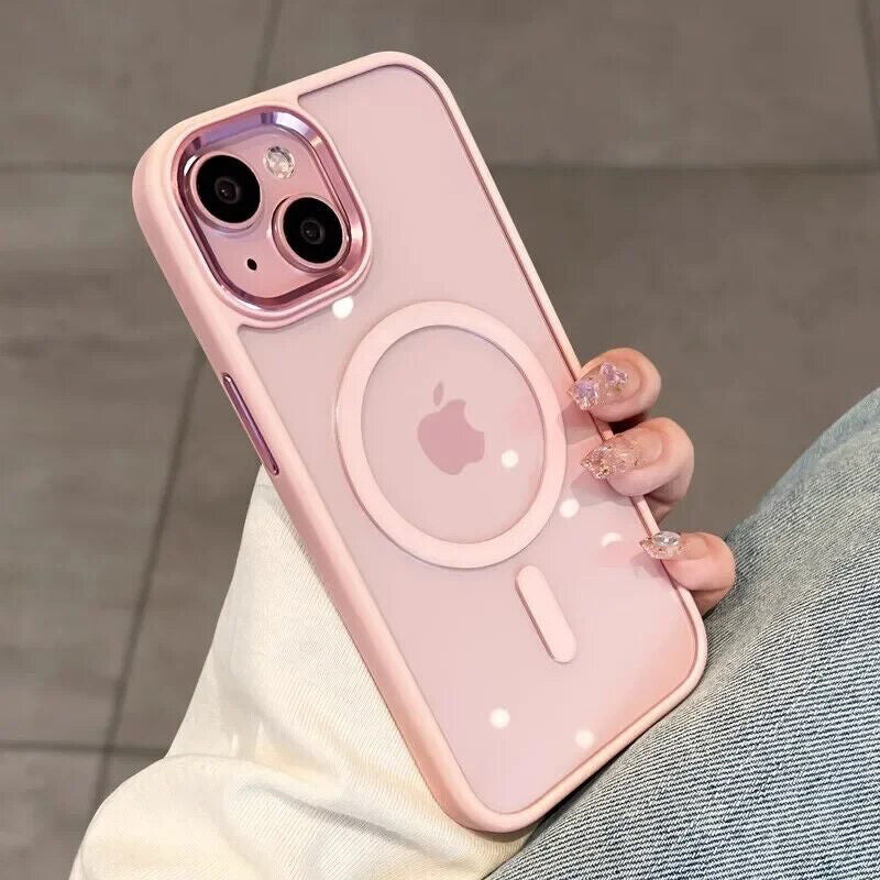 Case for Iphone 15 14 13 12 Pro Max plus Shockproof Magnetic Silicone Back Cover