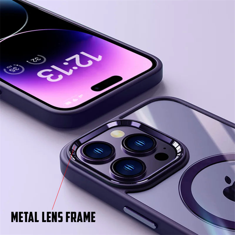 Case for Iphone 15 14 13 12 Pro Max plus Shockproof Magnetic Silicone Back Cover