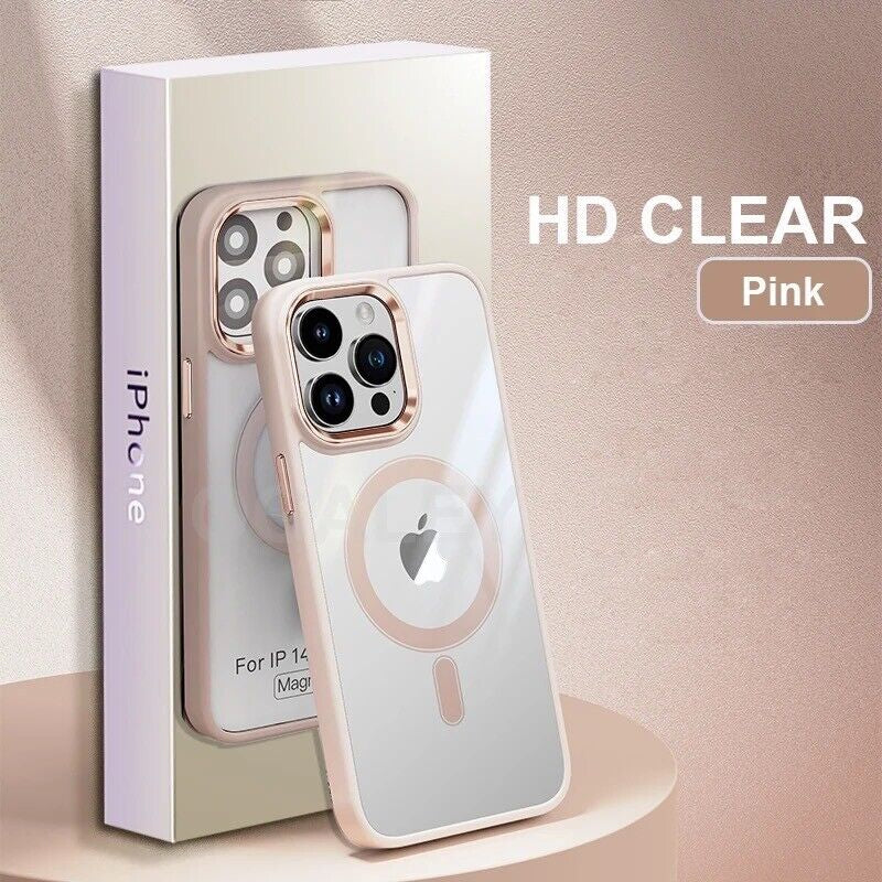 Case for Iphone 15 14 13 12 Pro Max plus Shockproof Magnetic Silicone Back Cover