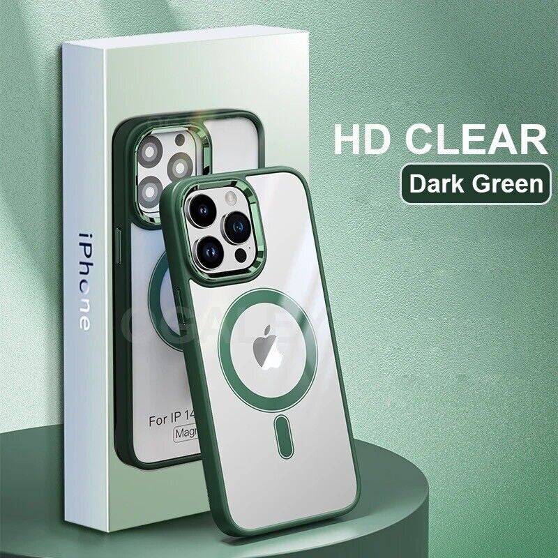 Case for Iphone 15 14 13 12 Pro Max plus Shockproof Magnetic Silicone Back Cover